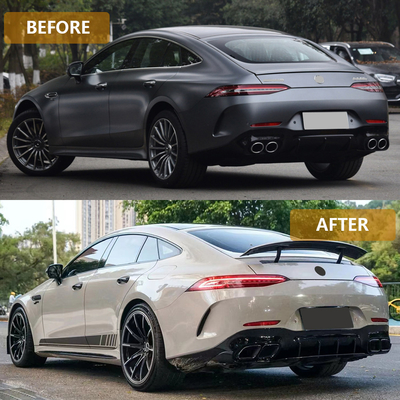 Custom Logo Accepted AMG GT C190 W290-GT63 Achterlip Afvoerpijp Modificatie voor Benz