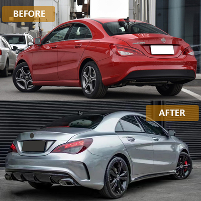 Achterste bumper auto behuizing set voor Mercedes-Benz W117 CLA 2014-2019 Andere lichaamsdelen