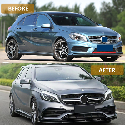 Krijg de A45 voorbumper grille upgrade voor Mercedes Benz A klasse W176 body kit 13-18