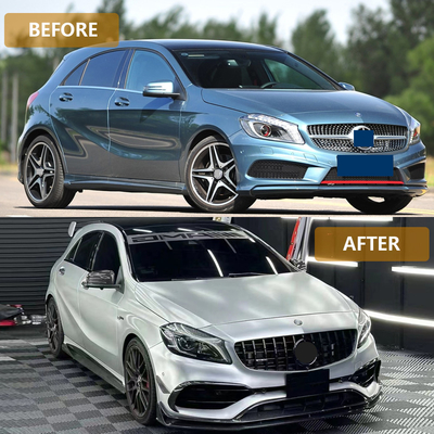 GT Front Grille Upgrade voor 2020- Mercedes Benz W176 A Class Body Kit AMG Design
