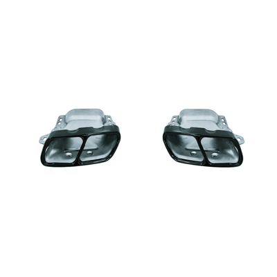 Mercedes-Benz CLA W117 2013-2019 vier-uit staart keel Zwart Chroom Uitlaat Muffler Pipe
