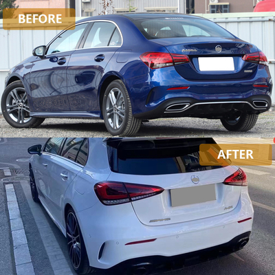 Upgrade naar A35 AMG Hatchback 2019 Mercedes-Benz A-Klasse W177 Achterbumper en staart keel