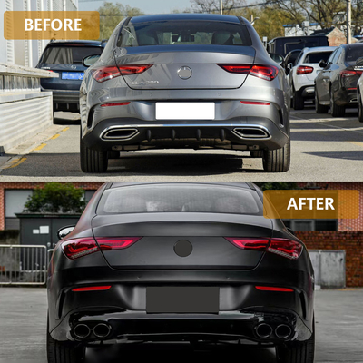 100% geteste achterverspreider lip- en keeluitlaat voor Mercedes-Benz CLA W118 2020-2024
