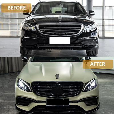 Voorlip voor Mercedes-Benz E-Klasse W213/C238-E63 2016-2020 AMG Logo Custom Geaccepteerd