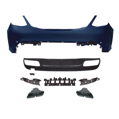 Mercedes-Benz C-Klasse W205 Achterbumper Upgrade Achterverspreider Lip en keel Afvoer