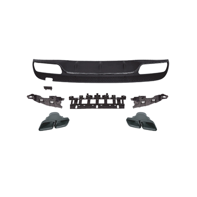 Mercedes-Benz C-Klasse W205 Achterbumper Upgrade Achterverspreider Lip en keel Afvoer