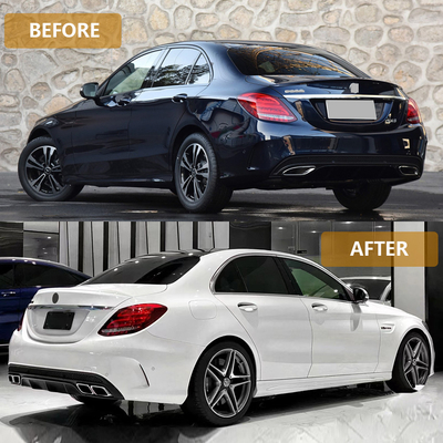 Auto-accessoires Auto zijrokken Benz C Gemodificeerd naar C63 AMG Style 2015-2018 Body Kits