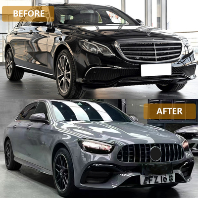 E-Klasse W213 2016- AMG 21-23 Body Kit Autobumpers Voorlippen Achterlippen Diffuser Uitlaat Tips Zijdekleren voor Benz