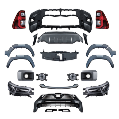 2020 Toyota Hilux Revo Vigo Rocco met full set body kit en aangepast logo