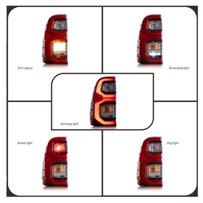 100% getest 2020- Hilux Achterlichten Gemodificeerde Flash LED Achterlamp Voor Hilux Rocco