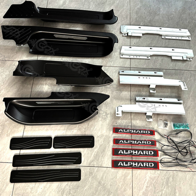 2024 Toyota Alphard deurbank in aluminiumlegering met oxidatieproces en pedaal