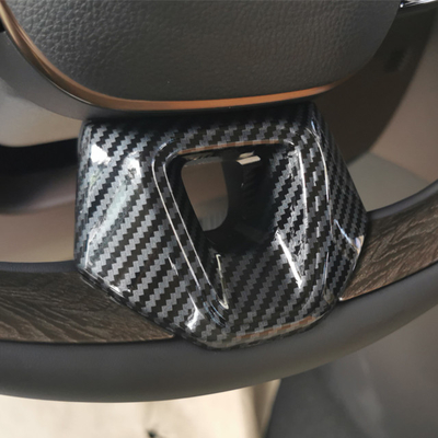Geometrisch ontwerp Carbon Fiber ABS stuurwiel trim voor Toyota 2024 Alphard Vellfire Crown