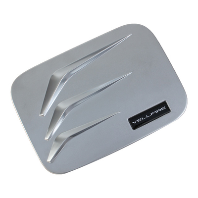 Overige auto-inrichting Carbon Fiber Chrome Tank Trim Cover voor 2024 Toyota Alphard