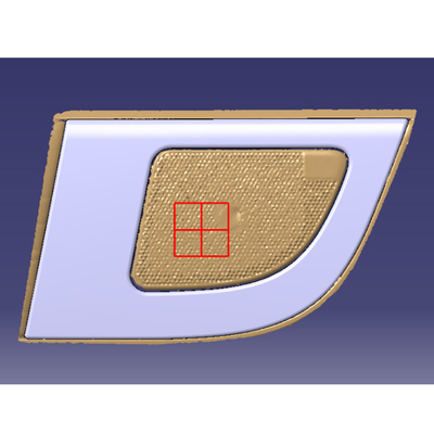 2024 Toyota Alphard Carbon Fiber Car Door Horn Cover in Tan Kleur met Nomal Design