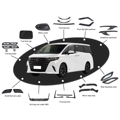 Geometrische ontwerp stijl Buitenlijke achterste beschermplaat voor Toyota Alphard Vellfire2024