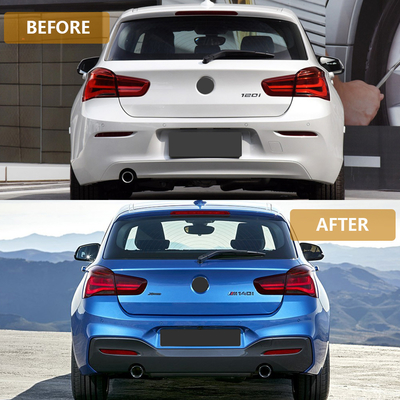 Custom logo geaccepteerde auto kit voor BMW 1 serie F20 15-18 MT stijl upgrade achterlichaam kit