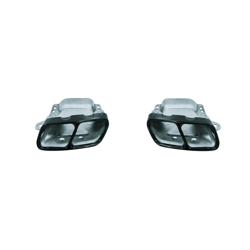 Mercedes-Benz CLA W117 2013-2019 vier-uit staart keel Zwart Chroom Uitlaat Muffler Pipe