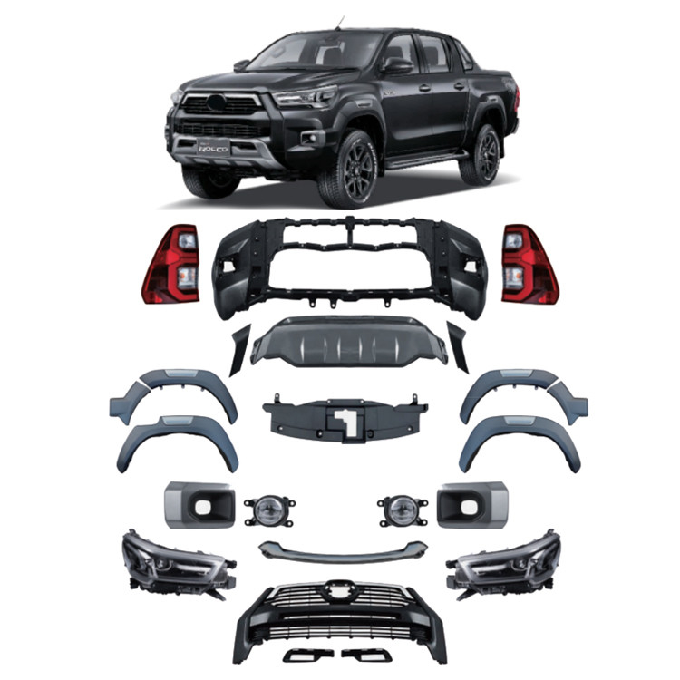 Autocar met 2021 HILUX ROCCO Type Body Kit in Business/Luxury Design Style