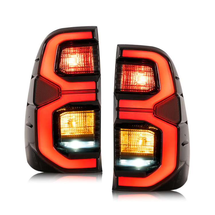 100% getest 2020- Hilux Achterlichten Gemodificeerde Flash LED Achterlamp Voor Hilux Rocco